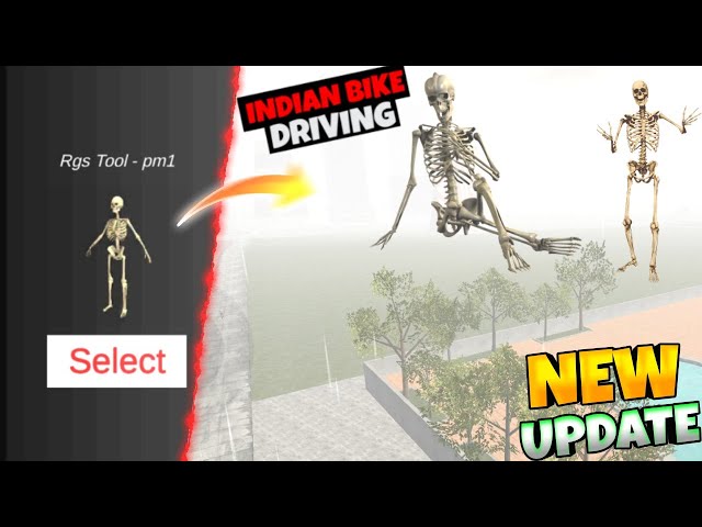 FRANKLIN BECOME SKELETON 💀 UPDATE IN INDIAN BIKE DRIVING 3D | INDIAN BIKE DRIVING GAME