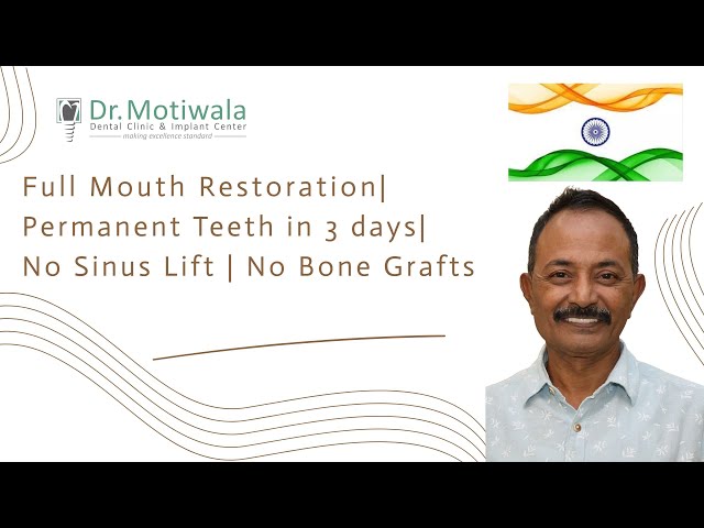 Referral to Reality: My Dental Restoration Journey with Dr. Motiwala | Permanent Teeth in 3 days