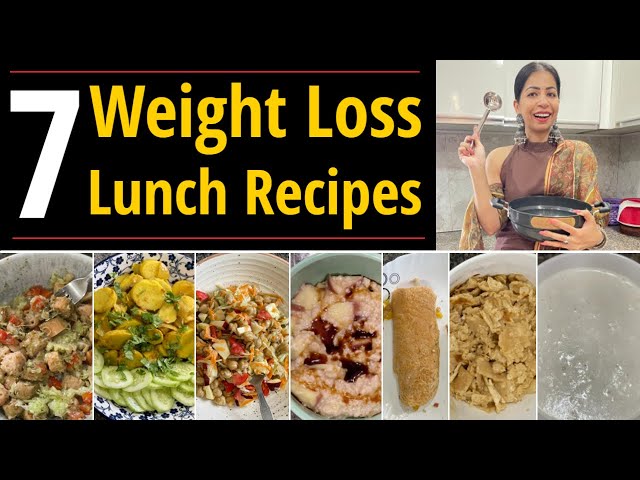 7 Lunch Recipes For Weight Loss | Healthy Lunch Recipes | Lose Weight Fast In Hindi | Fat to Fab