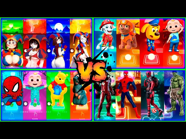 Tiles Hop Edm Rush MegaMix Paw Patrol vs Oddbods Lulu vs Hotel Transylvania vs Mcqueen vs Cocomelon