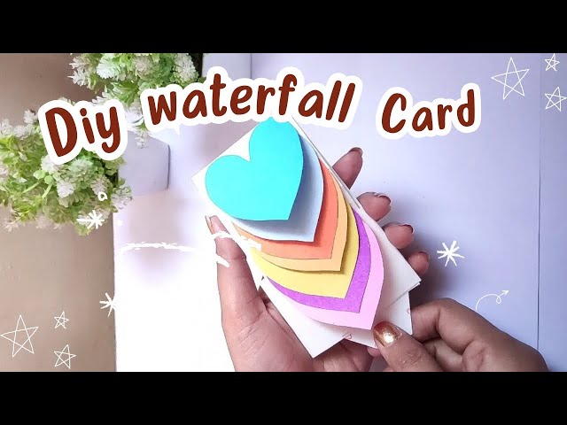 How to make waterfall card #youtube #handmade #diy