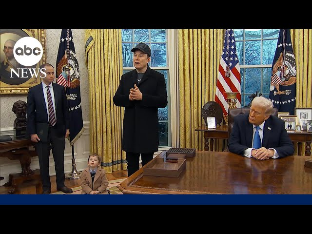 Elon Musk joins Trump in Oval Office to defend government overhaul