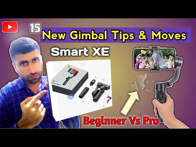 Professional gimbal for all phones | gimbal stabilizer moves & video shoot for beginners | Smart XE