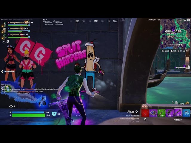 Fortnite C5 S4 Trios midnightstroker1 feat icEMaNMaC tdg blambo first Doom Island capture