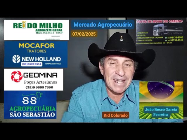 Mercado Agropecuário 07/02/2025 (Obs: Os preços são atualizados todos os dias pelo CEPEA)