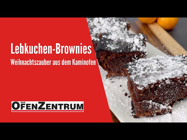 Weihnachtszauber aus dem Kaminofen mit Backfach: Lebkuchen-Brownies backen - DAS OFENZENTRUM