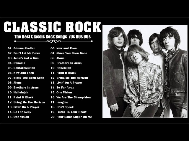 Best Of Classic Rock 70s 80s & 90s Playlist | Classic Rock Songs Selected By Famous Groups