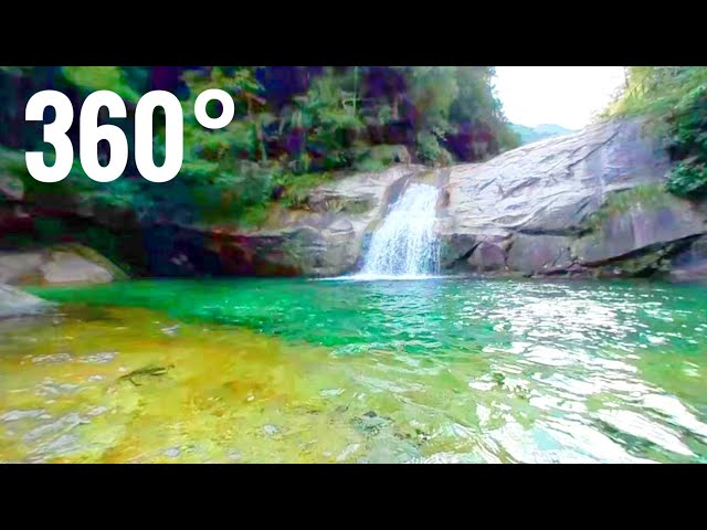 Meditation & Relaxing at Waterfall in China [Best 360 VR videos]