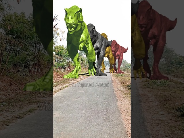 Real Jurassic world t-rex vs triceratops part -1389 #shorts #dinosaur #trex #jurassicworld #fight