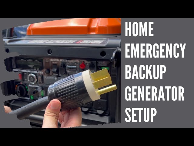 Home Emergency Backup Generator Setup - Genmax GM9000iED