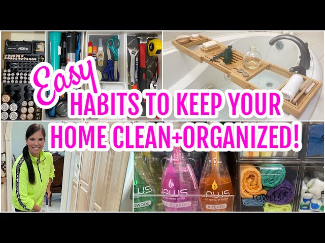 TIPS FOR A CLEAN AND ORGANIZED HOME |  #cleanandorganizewithme #cleaningroutines #cleaninghabits