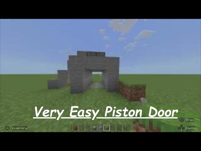 Incredibly Simple Minecraft Bedrock 2x2 Redstone Door: You Won't Believe How Easy It Is!