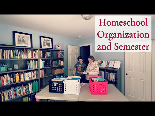 HOMESCHOOL ORGANIZATION || MILK CRATE CLEAN-OUT || CATCHING UP