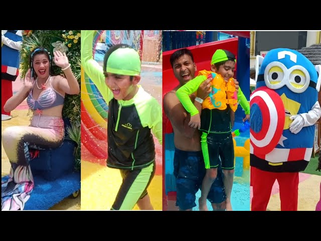 Time to go Dubai Water park // दुबई के वॉटर पार्क में चले गए// #dubai #comedy #enjoy #travel