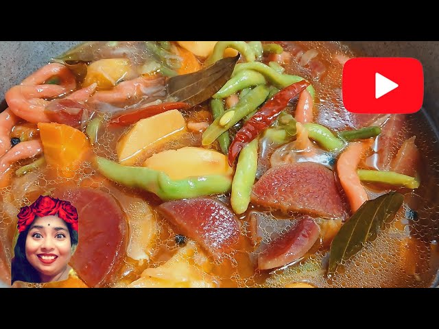 A Colourful Medley Of Vegetables And Flour | Cooking Veg Stew And Beef Roast