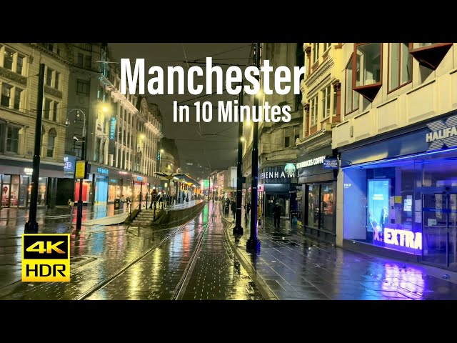 Manchester, UK In 10 Minutes 4K-HDR Walking Tour - 2021 - Tourister Tours