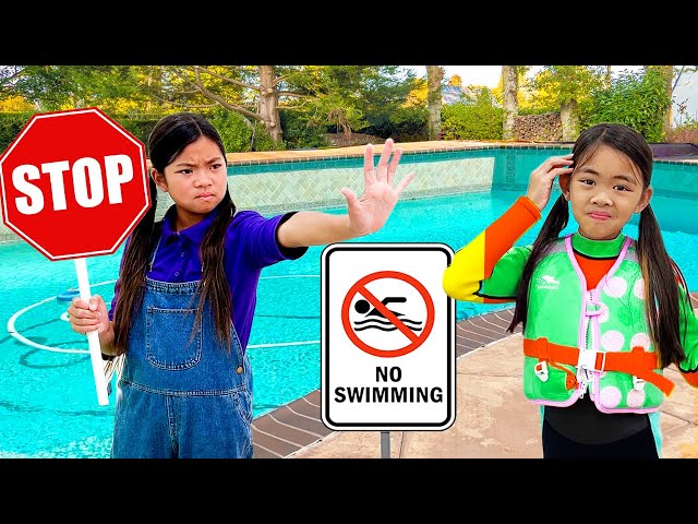 Emma and Charlotte Kids Stories about Swimming Pool Rules