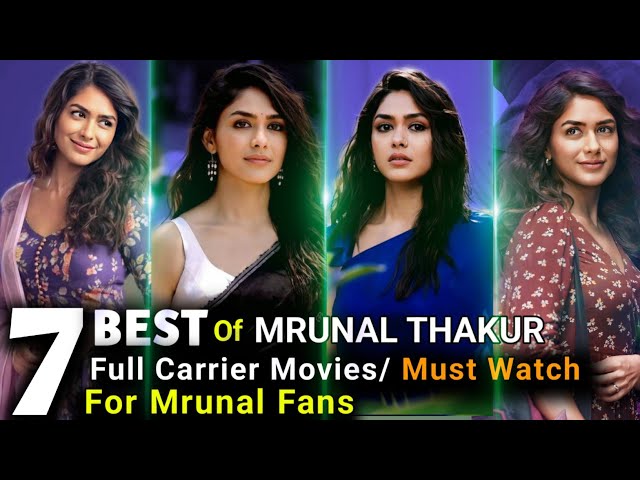 "Top 7 Mrunal Thakur Films – Acting Ka Dhamaka!"🤗😚