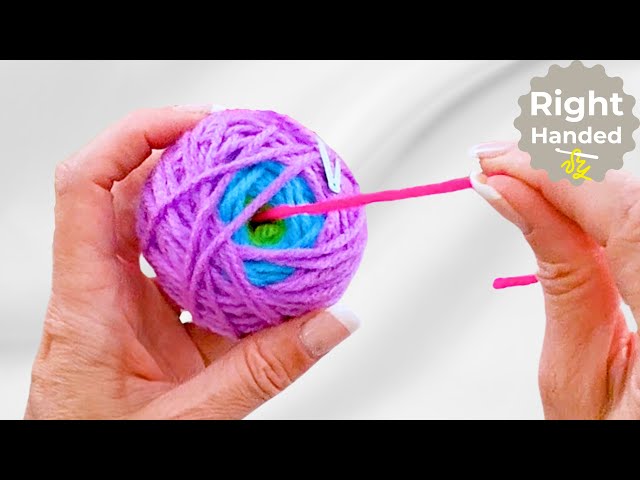 EASIEST Way to Wind a Bunch of Yarn into a Center Pull Ball!