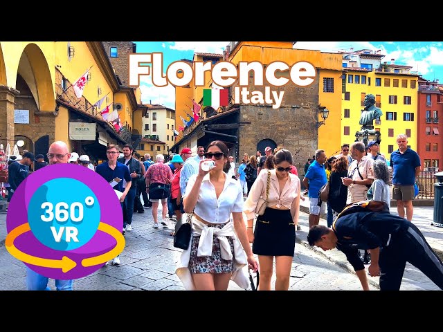 Florence, Italy 🇮🇹 - VR 360° 4K Immersive Walking Tour