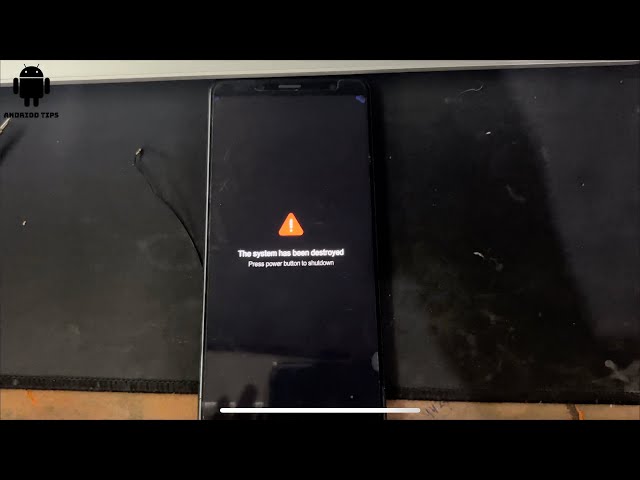 The system has been destroyed Redmi note 5 pro SOLUTION