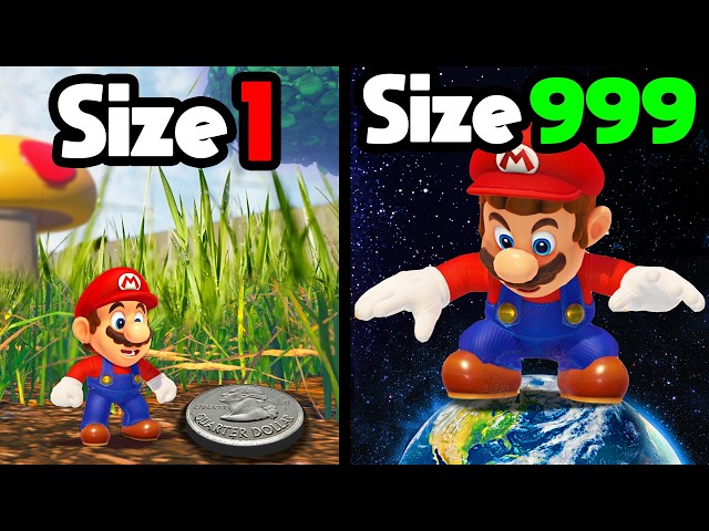 Mario Odyssey but every Moon makes Mario BIGGER...