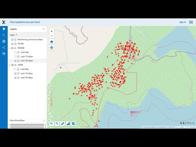 Updated fire hotspot data for your Web GIS