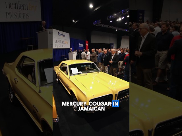 1967 Mercury Cougar in Jamaican Yellow, Classic Muscle Car at Auction! #1967MercuryCougar #MuscleCar