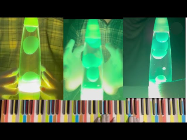 ASMR Multi Lava Lamp Tingly Explosions Music #piano #asmr