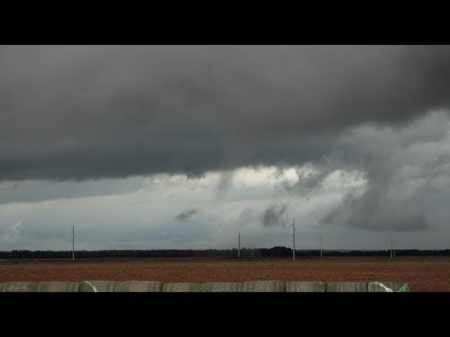 Brief Tornado with Suction Vortices near Snyder, OK (4K) - October 7, 2018