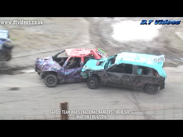 Banger Team Racing 2016 | National Bangers | Highlights | Warton | 10/4/2016