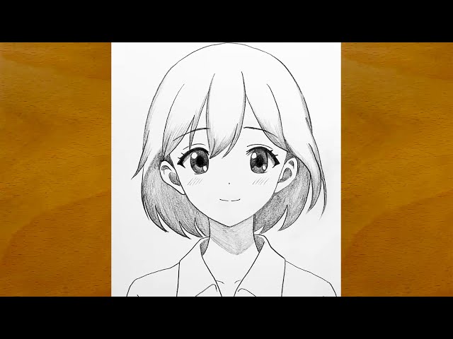 How to Draw a Beautiful Anime Girl || Easy Pencil Sketch || Step by Step