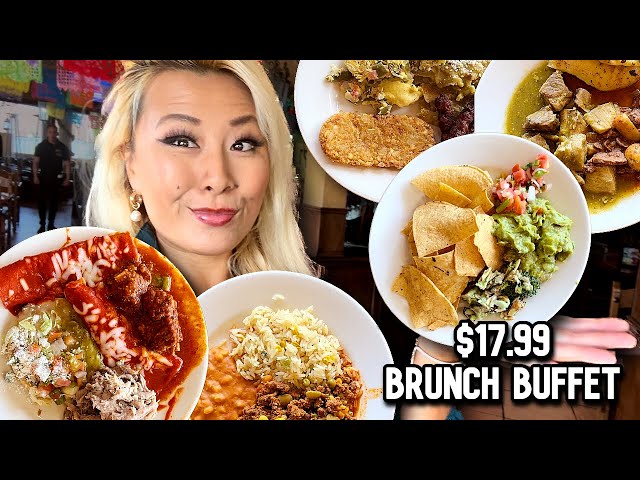 HOW MUCH CAN I EAT AT A $17.99 BRUNCH BUFFET?! GUADALAJARA GRILL in Baldwin Park, CA!! #RainaisCrazy