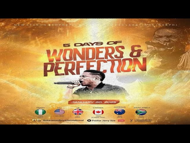 5 DAYS OF WONDERS AND PERFECTION] || NSPPD || 20TH JANUARY 2025