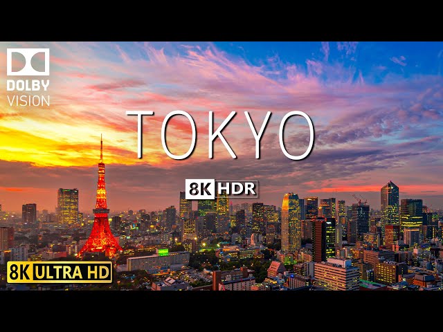 TOKYO VIDEO 8K HDR 60fps DOLBY VISION WITH SOFT PIANO MUSIC