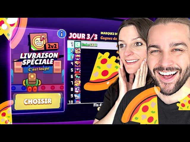 ON GAGNE PLEIN DE PIZZA SUR BRAWL STARS ! (Mais c'est trop difficile)