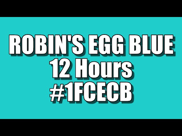 BLANK SCREEN OF PURE ROBIN'S EGG BLUE COLOR FOR 12 HOURS – FULL HD – 1920x1080 - HEX # 1FCECB