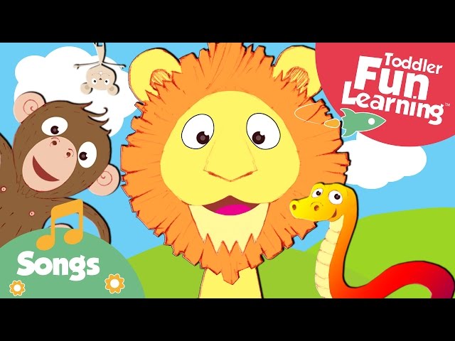 The Happy Animal Choir | Animal Sounds Song | Toddler Fun Learning