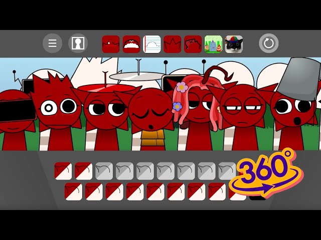 360 VR | Incredibox: Sprunki Retake NEW UPDATE (All MROONA Version) | Normal VS Horror (New Mod)