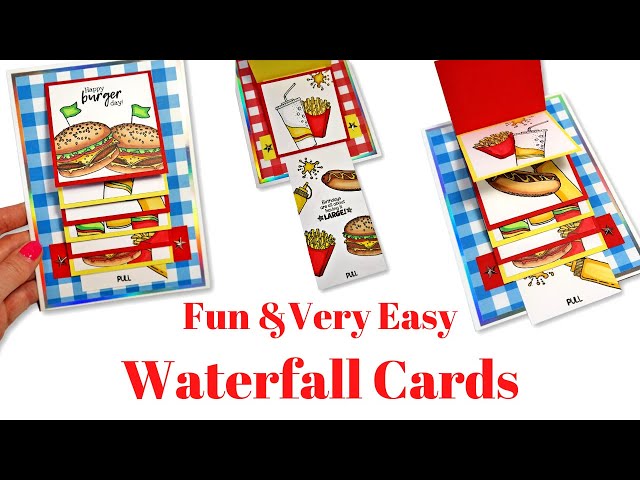 Waterfall Cards Fun & Easy to Make!