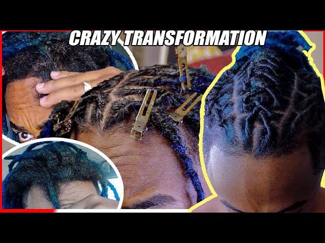 CRAZY Dreadlock Twist Transformation |FIRST TIME EVER GETTING A PROFESSIONAL RETWIST AFTER 1.7 YEARS