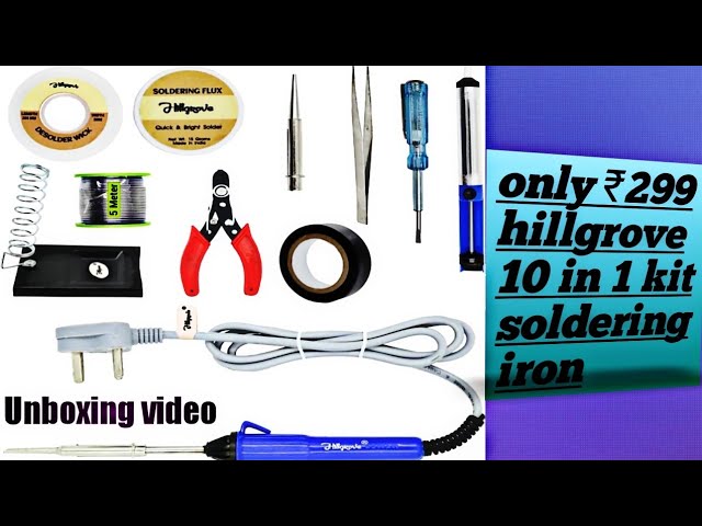 Unboxing soldering iron |hillgrove | 10 in1 kit |only ₹299| buy link in description