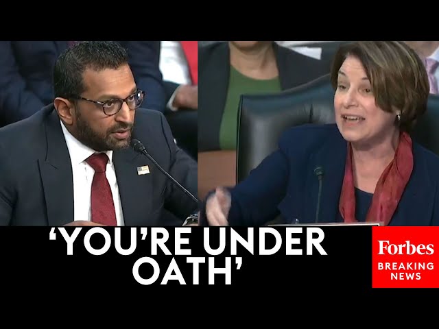 BREAKING NEWS: Amy Klobuchar Asks Kash Patel Point Blank About 'Enemies List'