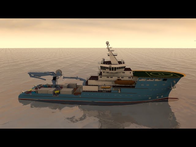 Concept Design for a 85m Dive support vessel.