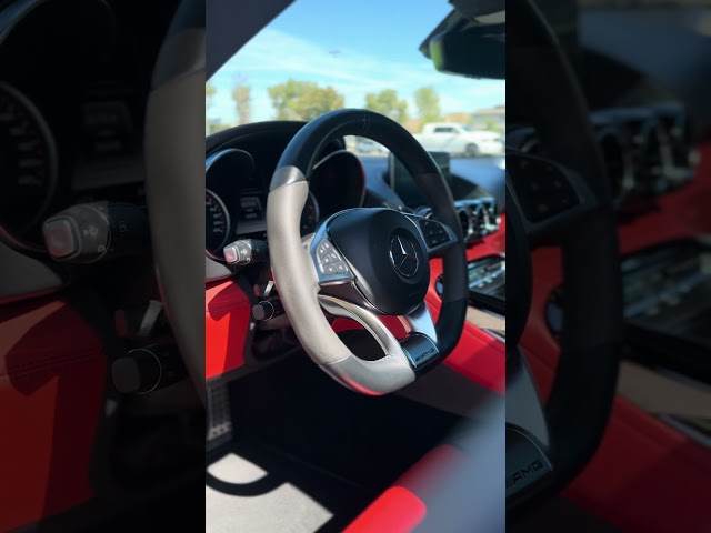 This red interior is too clean from AMG! #caraccessory #automobile #cartok #amgdrivingperformance