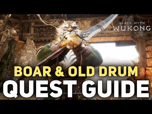 Boar Questline & Old Rattle Drum Quest (Secret Insect Armor) Black Myth Wukong