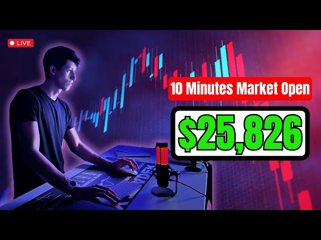 LIVE TRADING - How I Made $25,826 In 10 Minutes