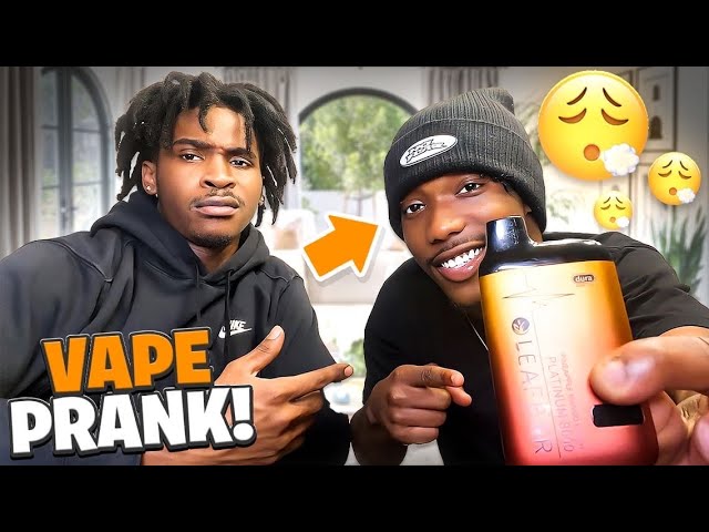 VAPE PRANK ON BOYFRIEND *Bad Idea*