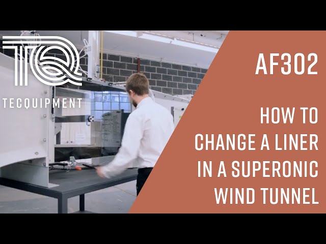 How to change a liner in TecQuipment's Supersonic Wind Tunnel AF302