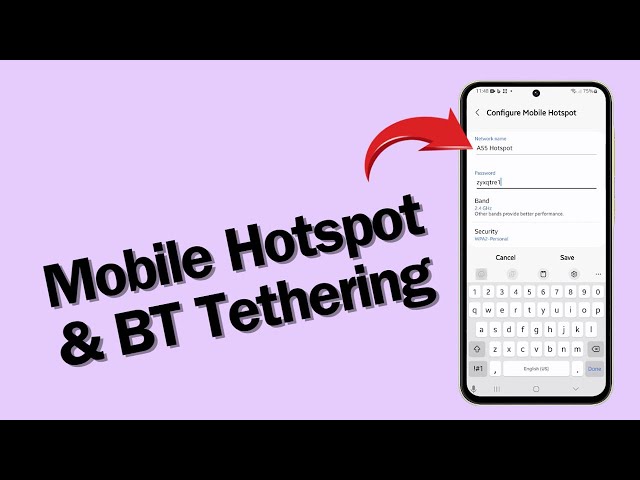 [QUICK TIP] Share Galaxy A55 Wi-Fi Internet via Hotspot and Bluetooth Tethering